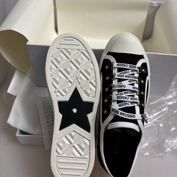 NEW Christian Dior Walk'n'Dior Sneakers (EU 38) - Navy Dior Oblique Embroidery - Picture 3 of 5